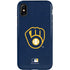 MLB Milwaukee Brewers - Solid Distressed iPhone X Pro Case