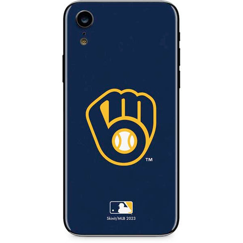 MLB Milwaukee Brewers - Solid Distressed iPhone XR Skin