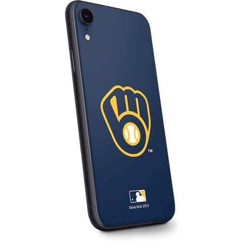 MLB Milwaukee Brewers - Solid Distressed iPhone XR Skin