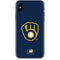 MLB Milwaukee Brewers - Solid Distressed iPhone XS Skin
