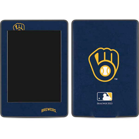 MLB Milwaukee Brewers - Solid Distressed Amazon Kindle Skin