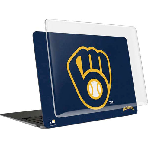 MLB Milwaukee Brewers - Solid Distressed MacBook Air 15in (2023-2025) Case plus Skin