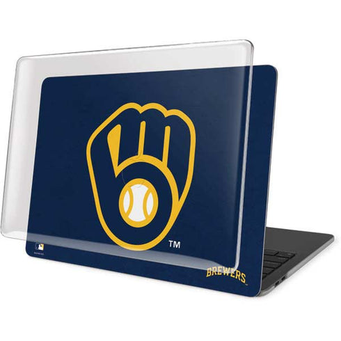 MLB Milwaukee Brewers - Solid Distressed MacBook Pro 13in (2020) Case plus Skin