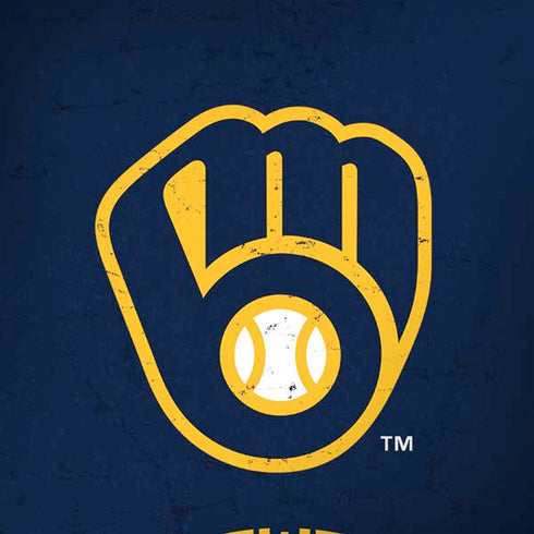 MLB Milwaukee Brewers - Solid Distressed Moto G6 Skin