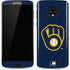 MLB Milwaukee Brewers - Solid Distressed Moto G6 Skin