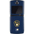 MLB Milwaukee Brewers - Solid Distressed Motorola RAZR Skin