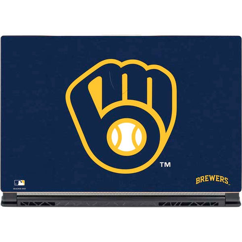MLB Milwaukee Brewers - Solid Distressed MSI GS65 Stealth Laptop Skin