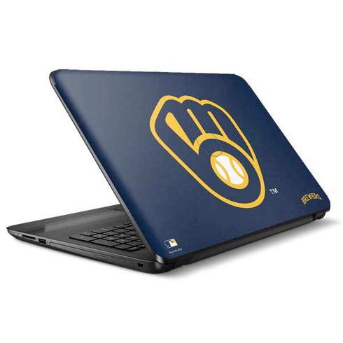 MLB Milwaukee Brewers - Solid Distressed HP Notebook Skin