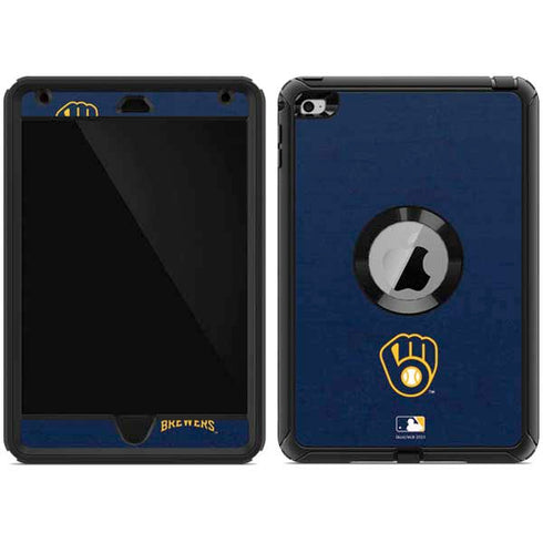 MLB Milwaukee Brewers - Solid Distressed Otterbox Defender iPad Skin