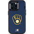 MLB Milwaukee Brewers - Solid Distressed Otterbox Defender iPhone Skin