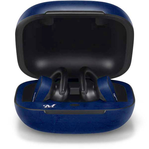MLB Milwaukee Brewers - Solid Distressed PowerBeats Pro Skin