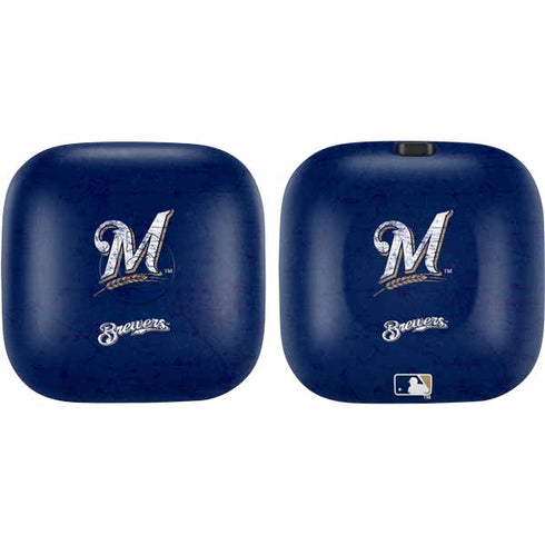 MLB Milwaukee Brewers - Solid Distressed PowerBeats Pro Skin