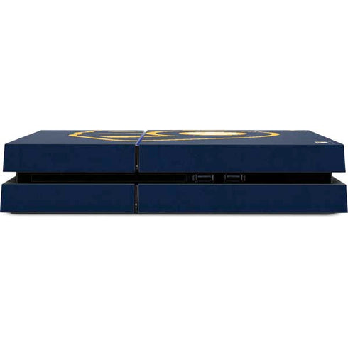 MLB Milwaukee Brewers - Solid Distressed PS4 Console Skin