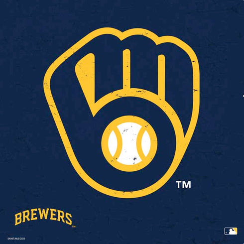 MLB Milwaukee Brewers - Solid Distressed PS4 Slim Skin