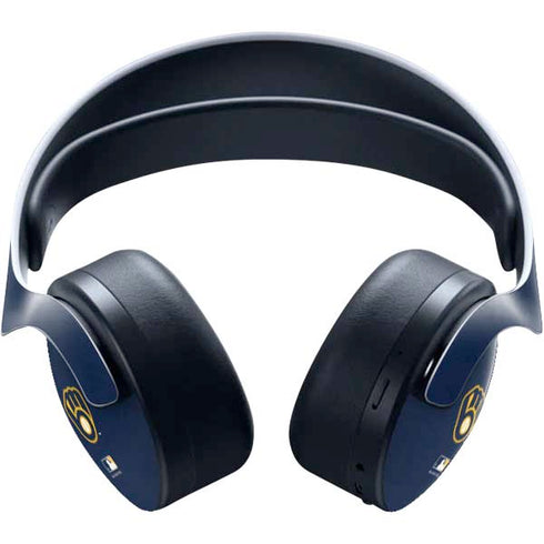 MLB Milwaukee Brewers - Solid Distressed PULSE 3D Wireless Headset for PS5 Skin