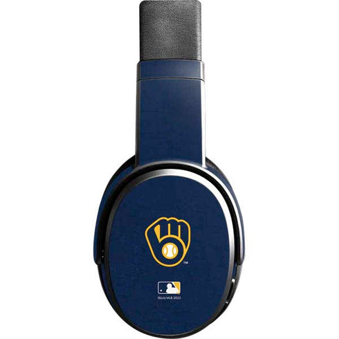 MLB Milwaukee Brewers - Solid Distressed Skullcandy Crusher Wireless Skin