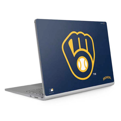 MLB Milwaukee Brewers - Solid Distressed Surface Book 2 13.5in Skin