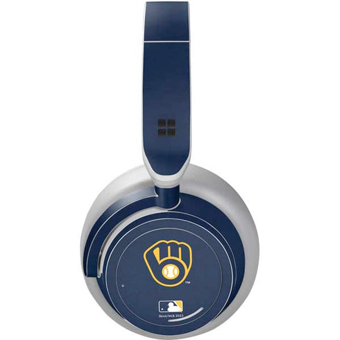 MLB Milwaukee Brewers - Solid Distressed Surface Headphones Skin