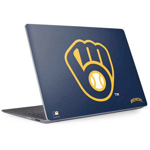 MLB Milwaukee Brewers - Solid Distressed Surface Laptop 2 Skin