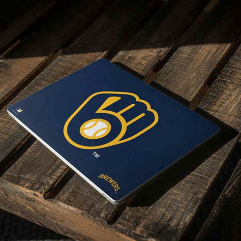 MLB Milwaukee Brewers - Solid Distressed Surface Laptop 2 Skin