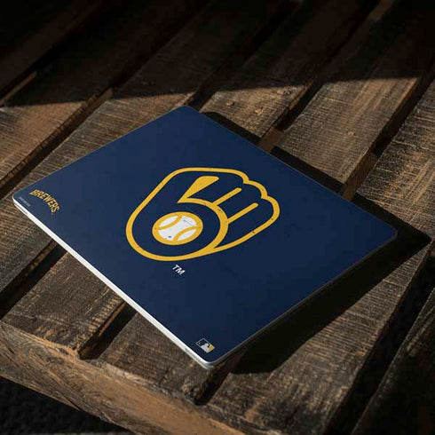 MLB Milwaukee Brewers - Solid Distressed Surface Laptop 3 13.5in Skin