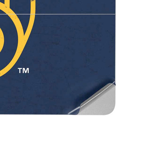 MLB Milwaukee Brewers - Solid Distressed Surface Laptop Studio Skin