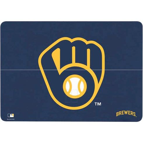 MLB Milwaukee Brewers - Solid Distressed Surface Laptop Studio Skin