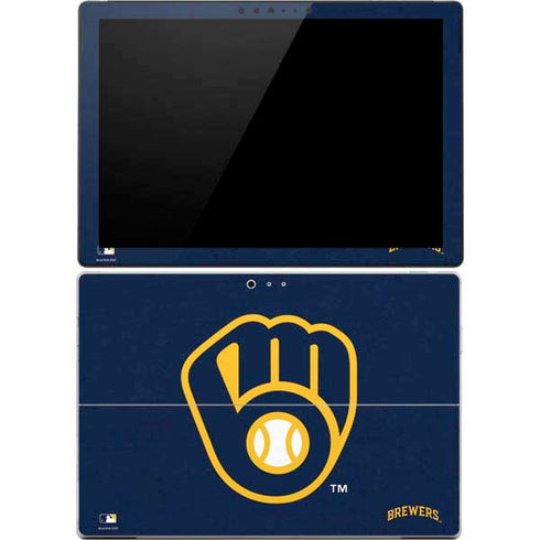 MLB Milwaukee Brewers - Solid Distressed Surface Pro 4 Skin