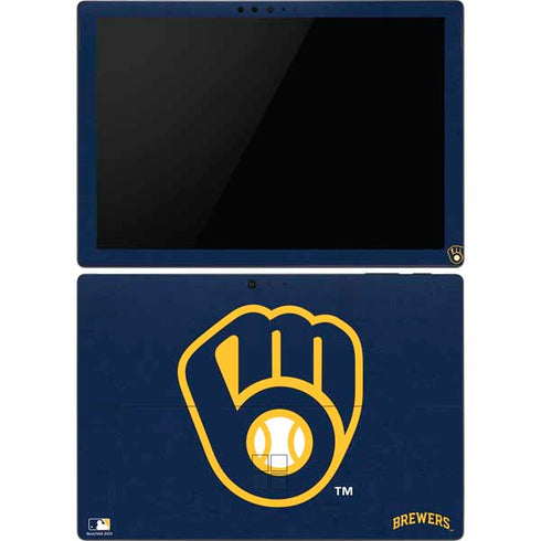 MLB Milwaukee Brewers - Solid Distressed Surface Pro 6 Skin