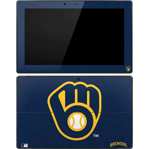 MLB Milwaukee Brewers - Solid Distressed Surface Pro Tablet Skin