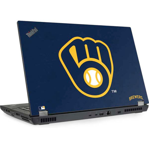 MLB Milwaukee Brewers - Solid Distressed Lenovo ThinkPad Skin