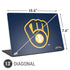 MLB Milwaukee Brewers - Solid Distressed Universal Laptop 13in (10.6 x 7.6in) Skin