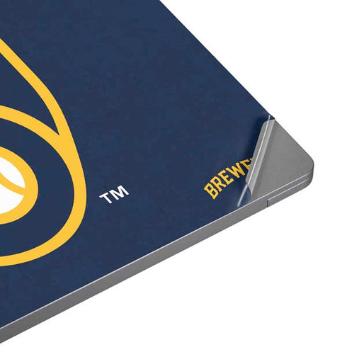 MLB Milwaukee Brewers - Solid Distressed Universal Laptop 13in (10.6 x 7.6in) Skin
