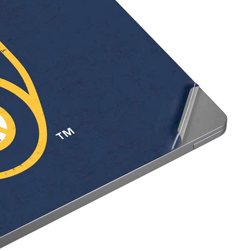 MLB Milwaukee Brewers - Solid Distressed Universal Laptop 14in (11.4 x 8.2in) Skin