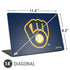 MLB Milwaukee Brewers - Solid Distressed Universal Laptop 14in (11.4 x 8.2in) Skin