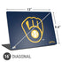 MLB Milwaukee Brewers - Solid Distressed Universal Laptop 16in (13 x 9.4in) Skin