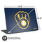 MLB Milwaukee Brewers - Solid Distressed Universal Laptop 18in (14.6 x 10.6in) Skin