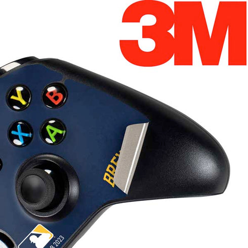 MLB Milwaukee Brewers - Solid Distressed Xbox One Controller Skin