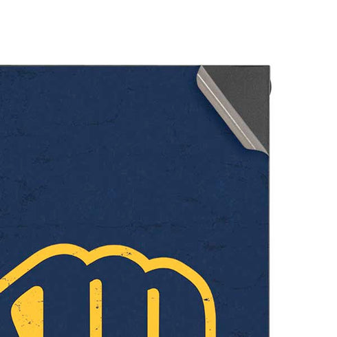 MLB Milwaukee Brewers - Solid Distressed Xbox Series X Console Skin