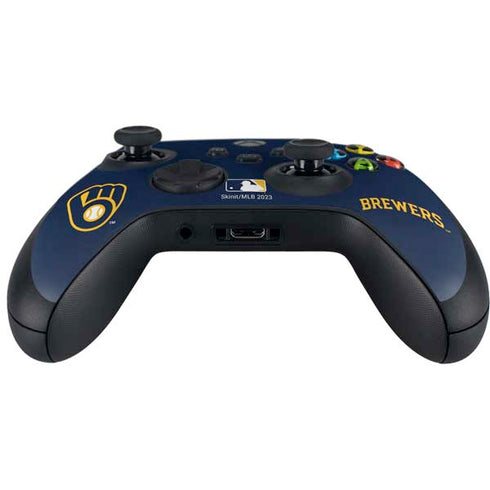 MLB Milwaukee Brewers - Solid Distressed Xbox Series X Controller Skin