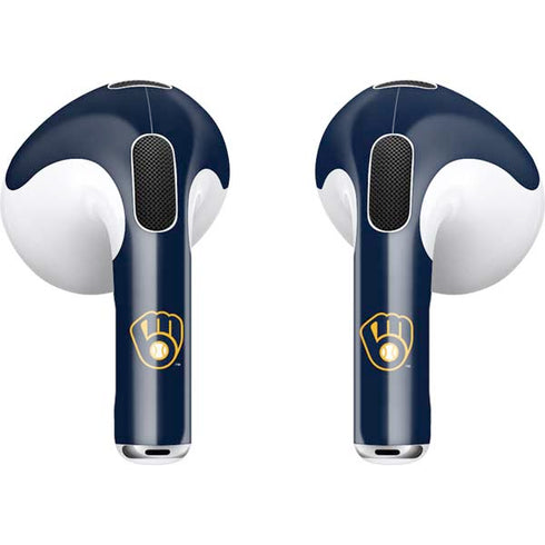 MLB Milwaukee Brewers Alternate/Away Jersey Apple AirPods (3rd Gen 2021) Skin