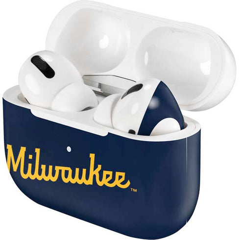 MLB Milwaukee Brewers Alternate/Away Jersey Apple AirPods Pro Skin