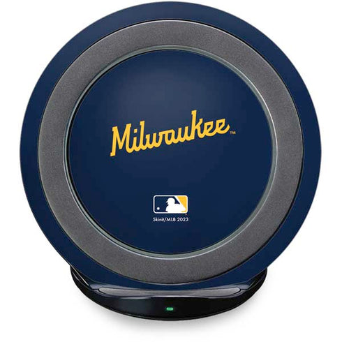 MLB Milwaukee Brewers Alternate/Away Jersey Fast Charge Wireless Charging Stand Skin