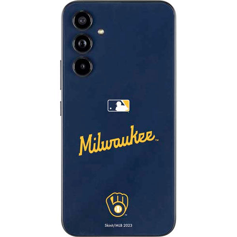 MLB Milwaukee Brewers Alternate/Away Jersey Galaxy A54 5G Skin