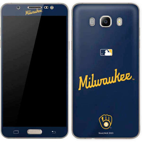 MLB Milwaukee Brewers Alternate/Away Jersey Galaxy J7 Skin