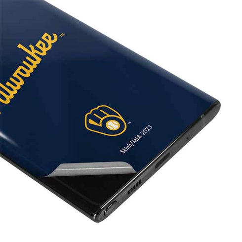 MLB Milwaukee Brewers Alternate/Away Jersey Galaxy Note 10 Plus Skin