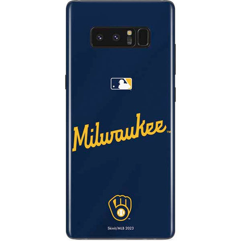 MLB Milwaukee Brewers Alternate/Away Jersey Galaxy Note 8 Skin