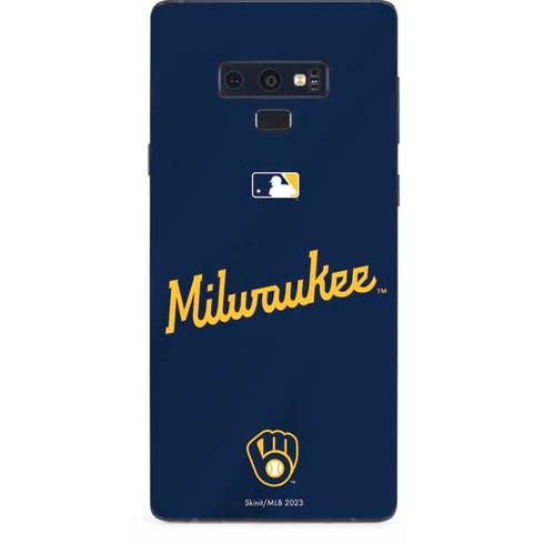 MLB Milwaukee Brewers Alternate/Away Jersey Galaxy Note 9 Skin