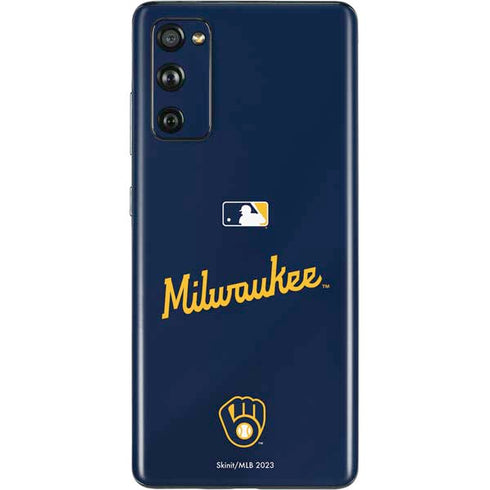 MLB Milwaukee Brewers Alternate/Away Jersey Galaxy S20 Fan Edition Skin