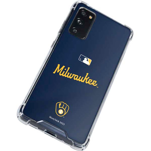 MLB Milwaukee Brewers Alternate/Away Jersey Galaxy S20 FE Clear Case